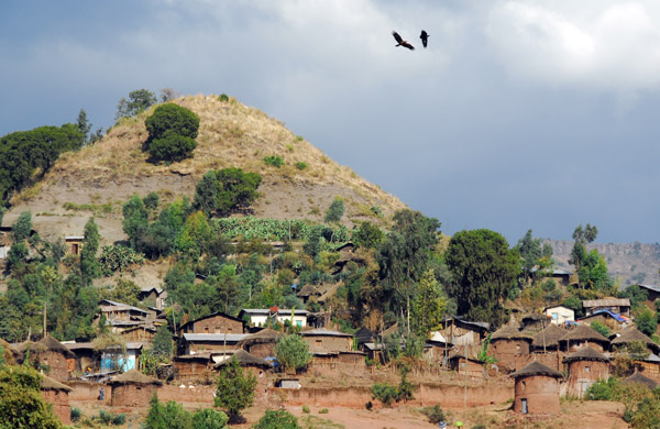The hill of the Seven Olives (left) Lalibela