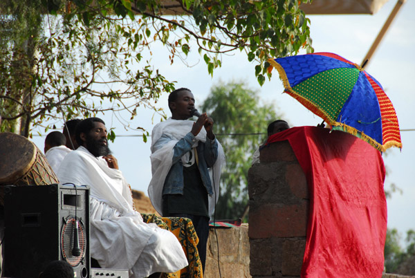 Ourdoor celebration, part of the festival we saw eariler this day