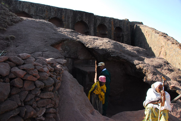 Entrance to the southeastern group of rock-hewn churches, Lalibela