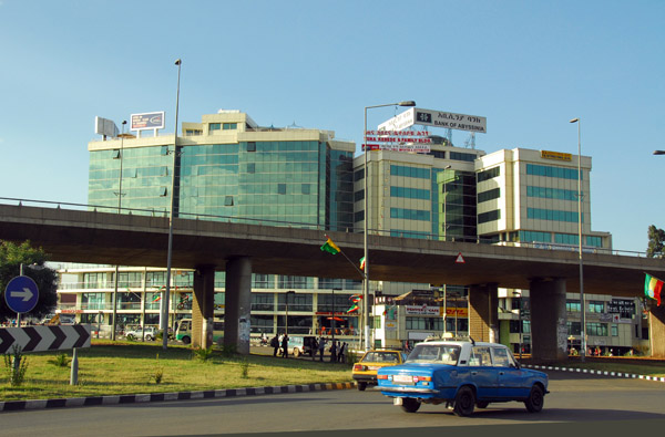 Commercial buildings near the airport, Addis Ababa
