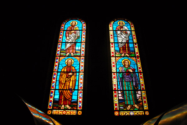 The Four Evangelists - stained glass, Haile Selassie Chapel, Holy Trinity Cathedral
