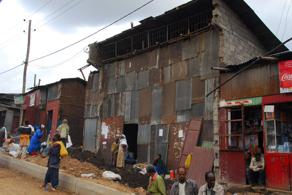 Large tin sided building near the Merkato, Addis Ababa