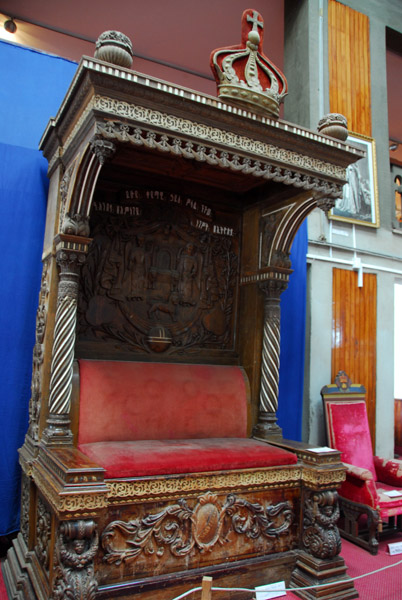 Throne of Emperor Haile Selassie, National Museum of Ethiopia