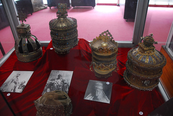 Imperial Crowns of Yohannes IV, Menelik II, Taitu Bitul, and Haile Selassie - National Museum of Ethiopia