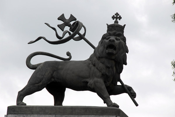 The Lion of Judah was the imperial symbol of Ethiopia