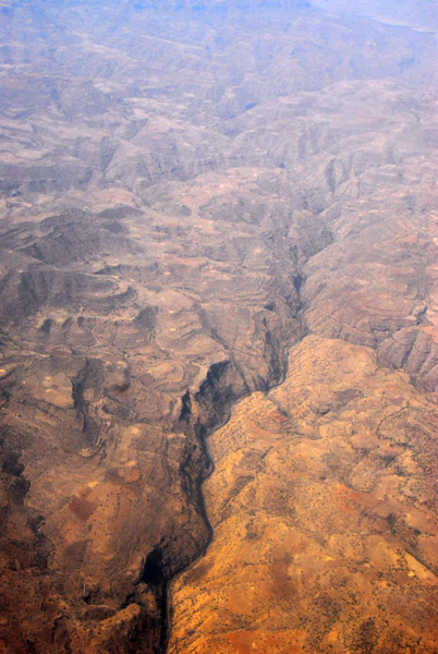 Deep canyon north of Lalibela, Ethiopia