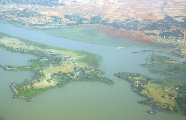 Debre Maryam and the mouth of the Blue Nile, Lake Tana, Ethiopia