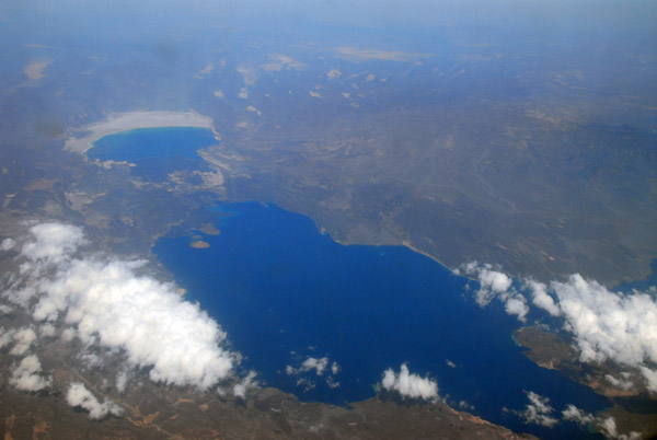 Lac Assal (top) the lowest point on the African continent (155m/515 ft below MSL) Djibouti