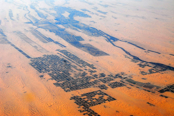 Desert farmland west of Al Ain