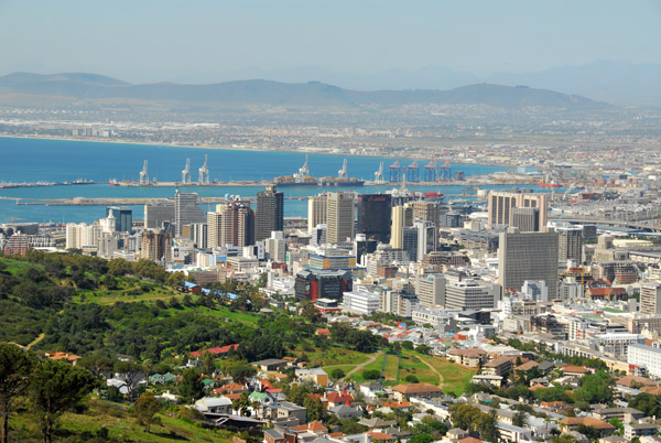 View of Cape Town from Signal Hill Road