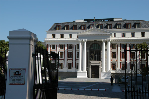Eastern facade of the South African Parlianment, Plein Street