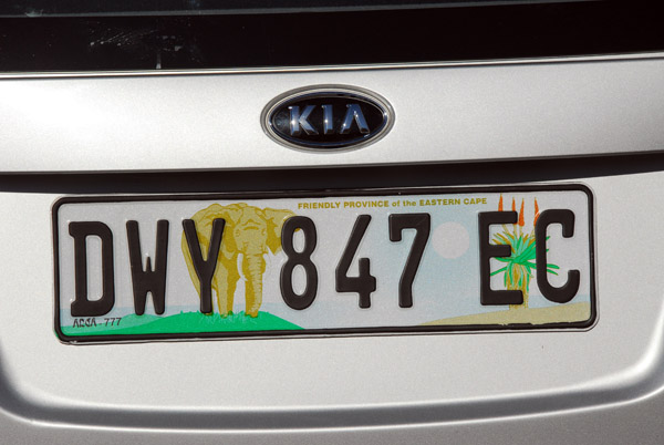 License plate, Eastern Cape Province
