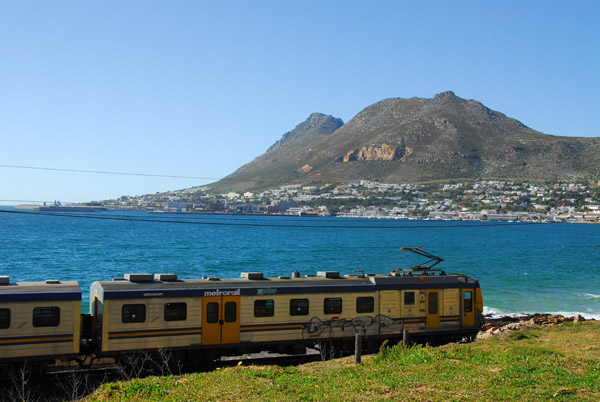 Train from Cape Town along False Bay