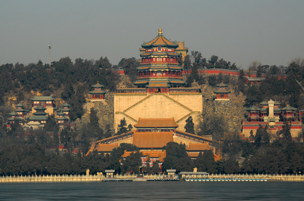 The main complex of the Summer Palace across Kunming Lake