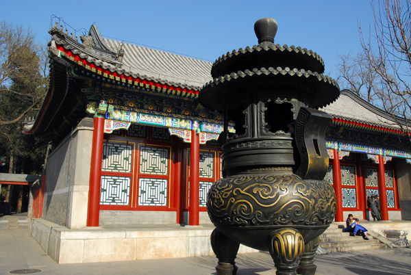 Bronze lantern in the Imperial Living Area, Summer Palace-Beijing