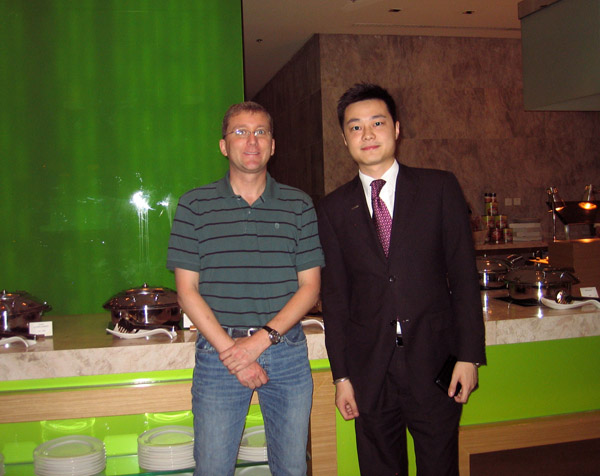 Me with Greg at the Westin Beijing Chaoyang