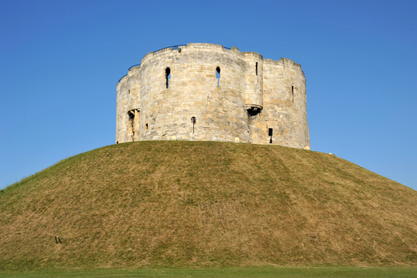Clifford's Tower is the only remnant of York Castle