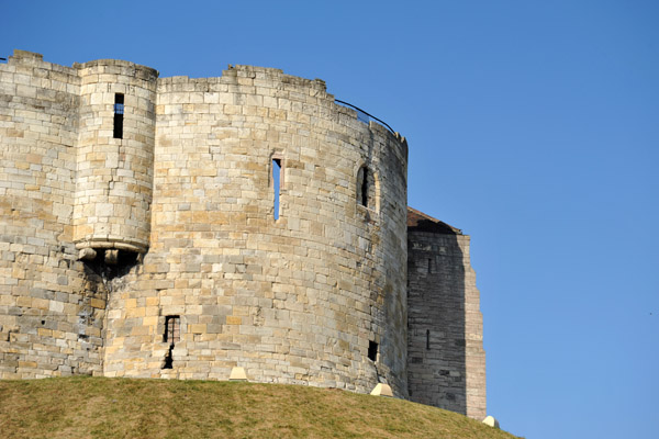 York Castle was destroyed in 1644 during the English Civil War