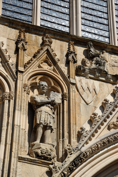 Sculpture on the western faade, York Minster