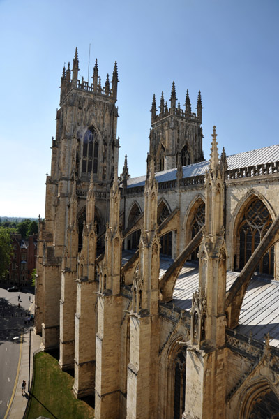 Climbing to the central tower, York Minster