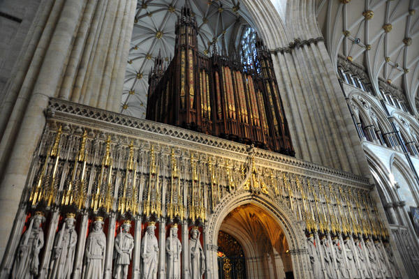Choir screen, York Minster