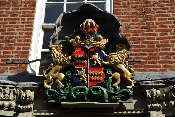 Coat-of-arms on the shop Jigsaw, Stonegate