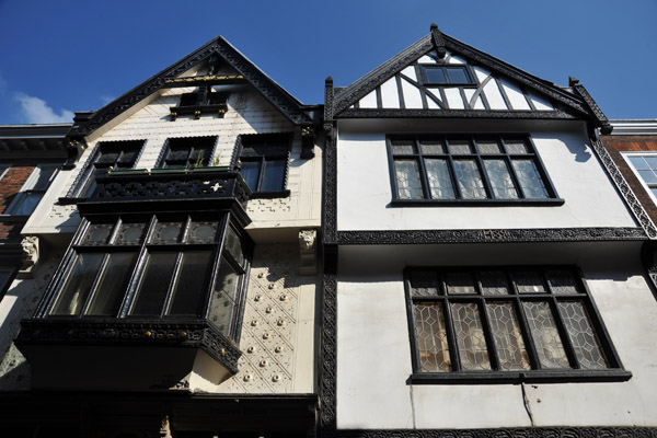 House with carved timber dated 1489, Stonegate, York