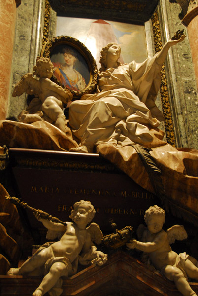 Monument to Maria Clementina Sobieska (1702-1735) by Pietro Bracci, 1742