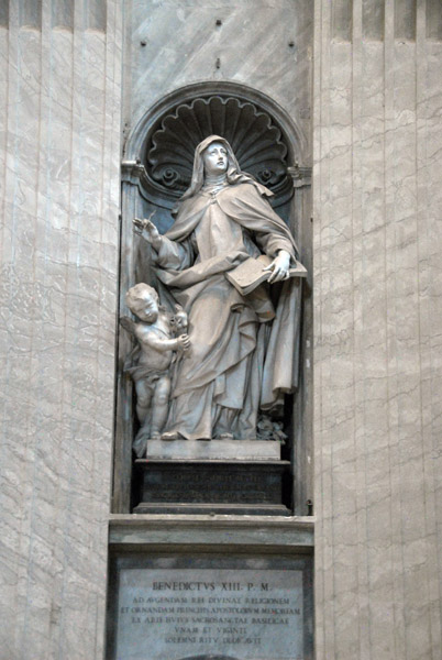 St. Teresa of Jesus (1515-1582) founder of the Order of Discalced Carmelites, by Filippo Della Valle, 1754