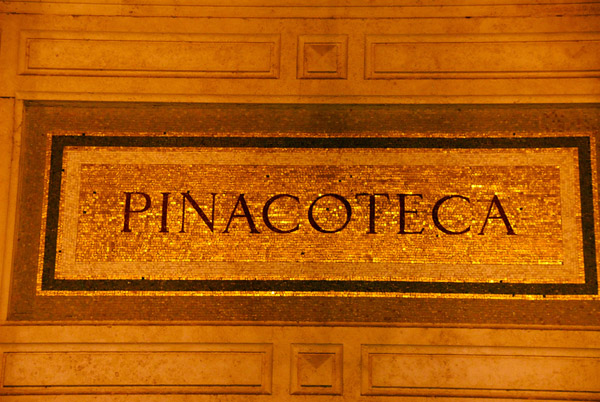 Mosaic over the entrance to the Vatican Museum's picture gallery