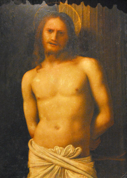 Cristo Alla Colonna - Scuola Lombarda, 16th C.
