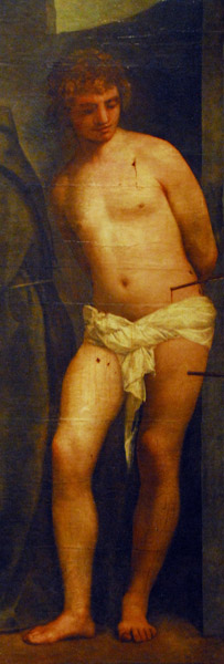 Detail of St. Sebastian - Titian, 16th C.