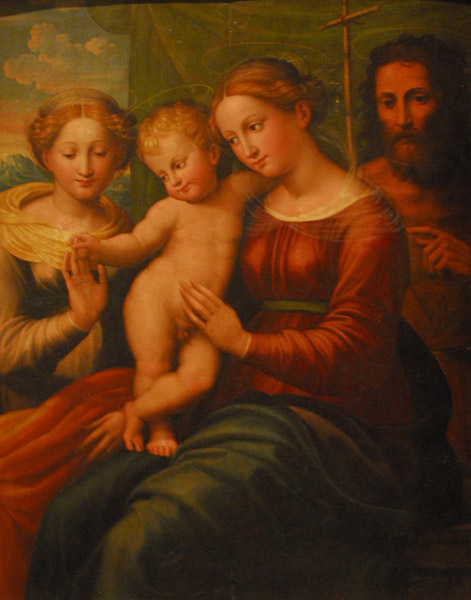 Virgin and Child with St. John and St. Catherine - Innocenzo Francucci da Imola, 16th C.
