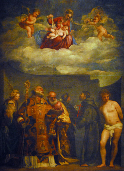 La Madonna di S. Niccolo dei Frari - Titian, 16th C (Tiziano Vecellio)