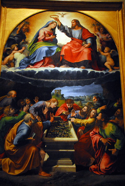 Crowning of the Virgin (Madonna of Monteluce) Giulio Romano & Giovan Francesco Penni (students of Raphael) 1525