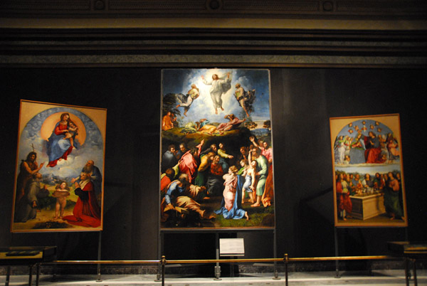 Three works by Rafael in the Vatican Museum Pinacoteca (Raffaello Sanzio)