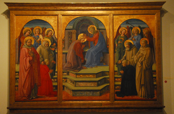 Crowning of the Virgin, Angels, Saints and Donors - Fra Filippo Lippi