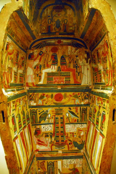 Sarcophagus of the priest Djed-hor-iuef-ankh, he who opens the door of the Heaven XXI Dynasty ca 1000 BC