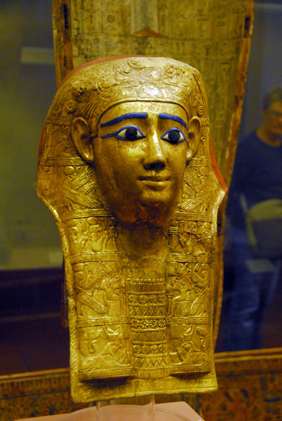 Mummy mask of gilded cartonnage, 1st C. AD
