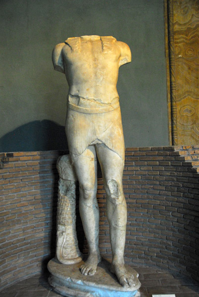 Headless statue of Antinous-Osiris, Roman Imperial Period (Hadrian) 131-138 AD