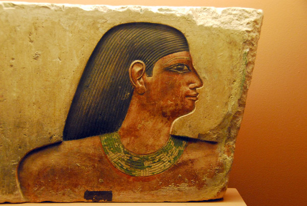 Painted relief fragment, IVth Dynasty, Gregorian Egyptian Museum