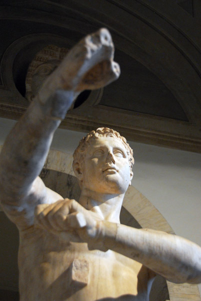 Apoxyomenos - the scraper - showing an athlete scraping the grime from his body with a strigil