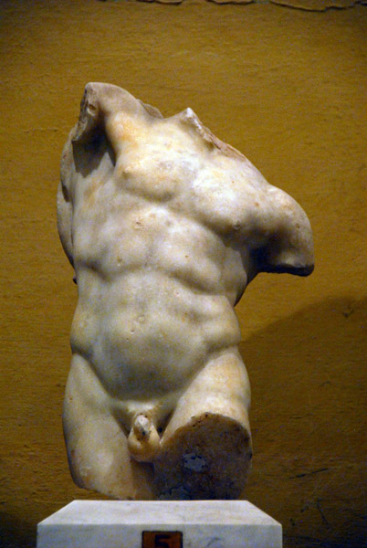 Hellenistic male torso (Satyr pouring win) Museo Chiaramonti (inv 1940)