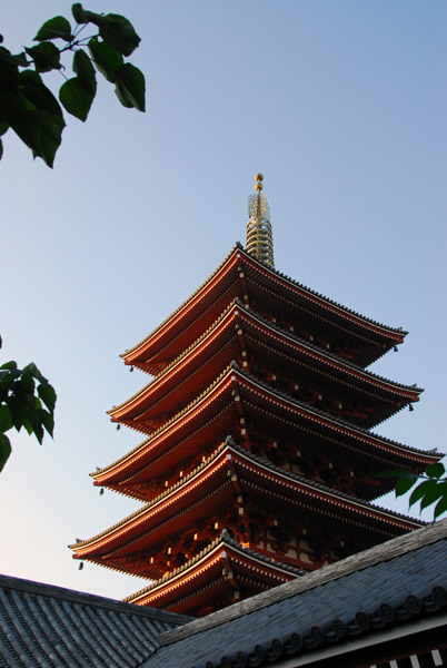 48m pagoda of Sensō-ji Temple, Asakusa