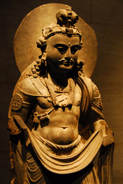 Schist Bodhisattva, Kushan dynasty, Gandhara (Pakistan) 2nd C. AD