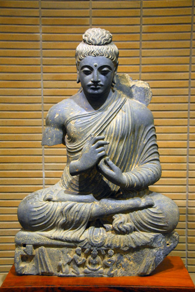 Schist Buddha, Kushan Dynasty (Pakistan) 2nd-3rd C. AD