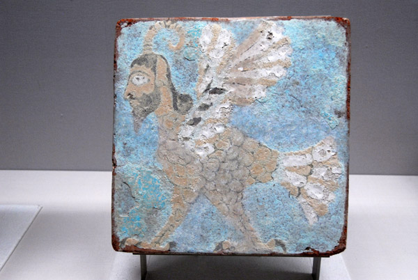 Glazed tile from NW Iran, 8th-7th C. BC