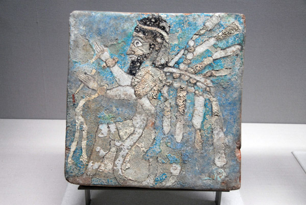 Glazed tile from NW Iran, 8th-7th C. BC