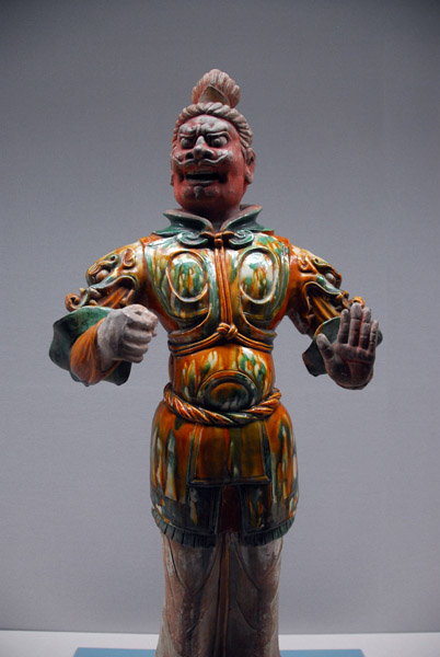 Three-color glaze Divine King, Tang dynasty (China) 7th-8th C.