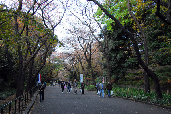 Tree lined walkway, Ueno-kōen Park